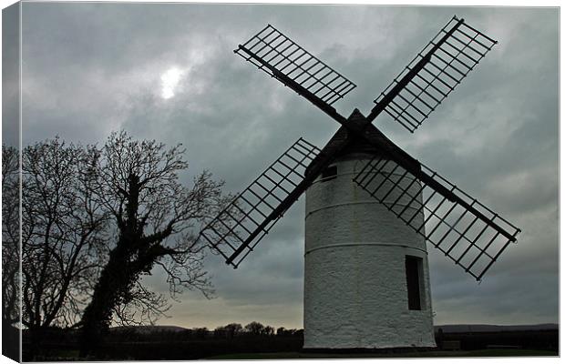 Ashton Windmill Canvas Print by Roy Scrivener