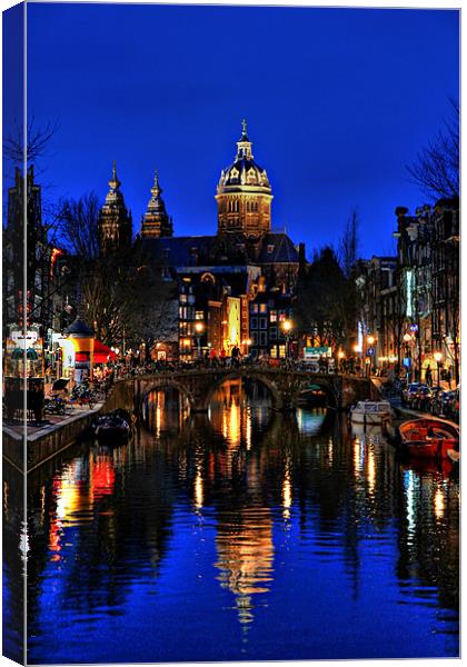 Reflections of Amsterdam Canvas Print by Chris Owen