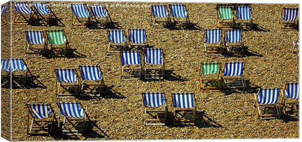 Deck Chairs Canvas Print by jim jennings