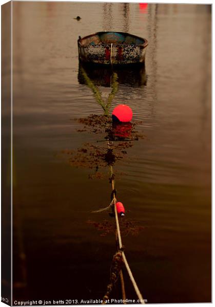 scilly boat Canvas Print by jon betts