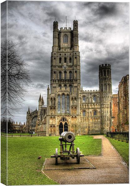 ELY CATHEDRAL HDR Canvas Print by Gypsyofthesky Photography