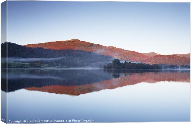 Dawn, Grasmere, Lake District, Cumbria, UK Canvas Print by Liam Grant