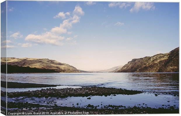 Ullswater. Lake District, Cumbria, UK. Canvas Print by Liam Grant