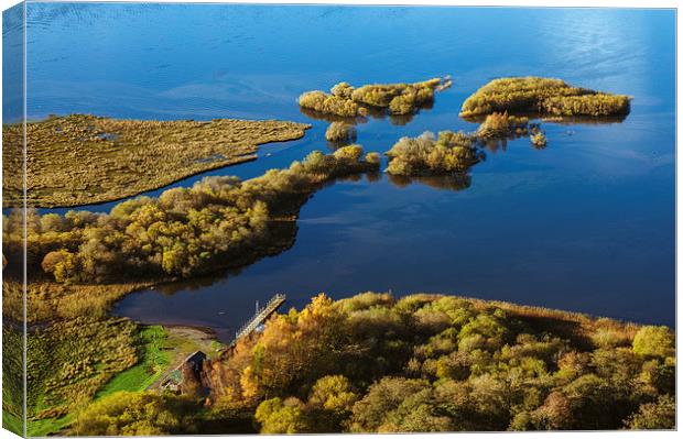 Jetty on Derwent Water near Great Bay. Canvas Print by Liam Grant