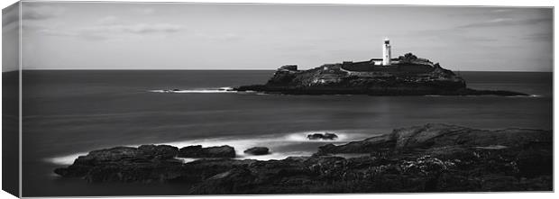 GODREVY LIGHT HOUSE Canvas Print by Anthony R Dudley (LRPS)