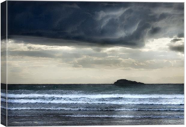 NIGHT CLOUDS OVER WHITESANDS #2 Canvas Print by Anthony R Dudley (LRPS)