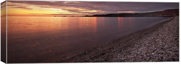 NEWGALE SUNSET#1 Canvas Print by Anthony R Dudley (LRPS)