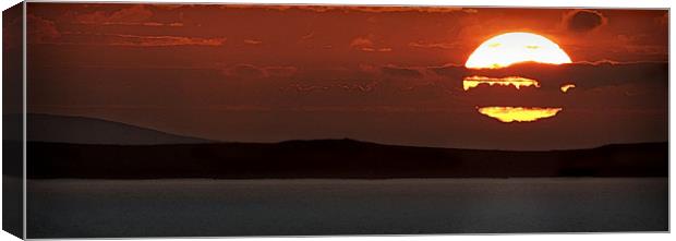 SUNSET OVER St DAVIDS #2 Canvas Print by Anthony R Dudley (LRPS)