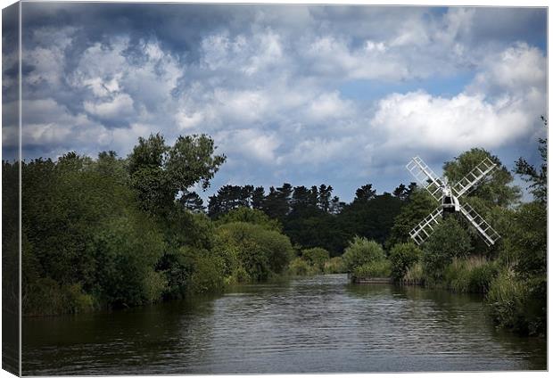 NORFOLK WINDMILL Canvas Print by Anthony R Dudley (LRPS)