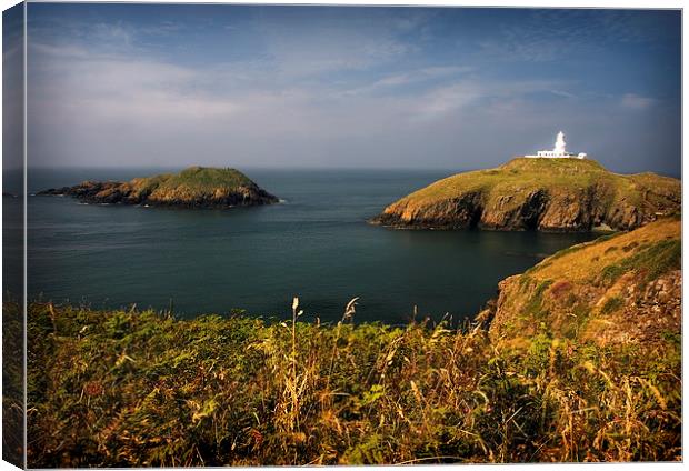 STRUMBLE HEAD LIGHT HOUSE Canvas Print by Anthony R Dudley (LRPS)