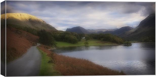 A CORNER OF CRUMMOCK WATER Canvas Print by Anthony R Dudley (LRPS)