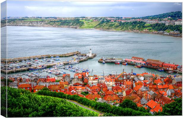 Scarborough Harbour Canvas Print by stephen walton