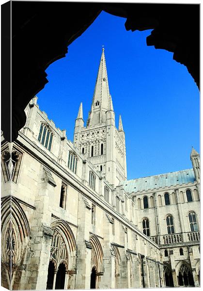 Cathedral and Archway Canvas Print by stephen walton