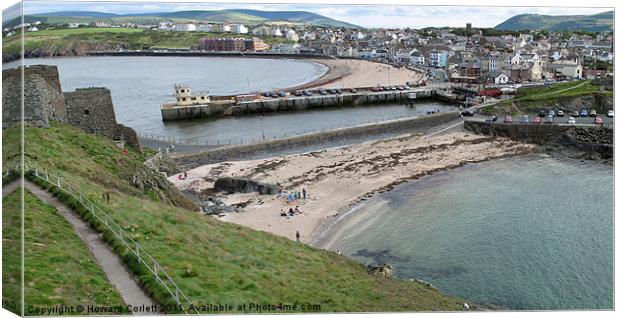 Fenella Beach, Peel, Isle of Man Canvas Print by Howard Corlett