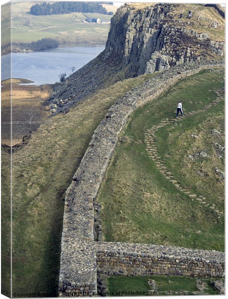 Hadrians Wall Canvas Print by Howard Corlett