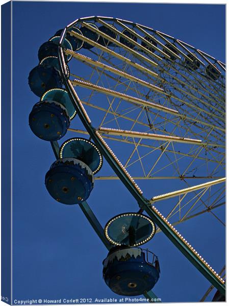 Lille Ferris Wheel Canvas Print by Howard Corlett