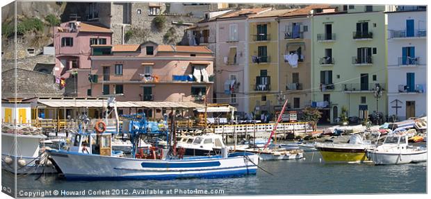 Marina Grande, Sorrento Canvas Print by Howard Corlett