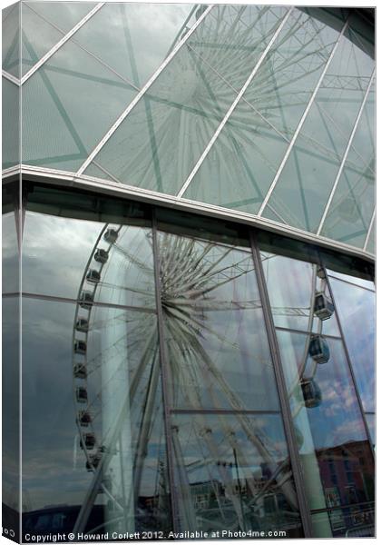 Echo Wheel Reflections Canvas Print by Howard Corlett