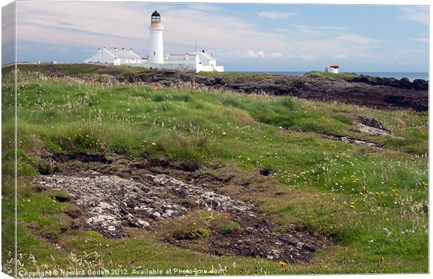 Langness Lighthouse Canvas Print by Howard Corlett