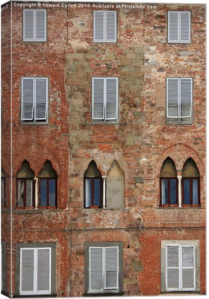 Windows and shutters Canvas Print by Howard Corlett