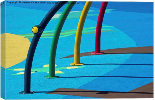 Playground abstract  Canvas Print by Howard Corlett