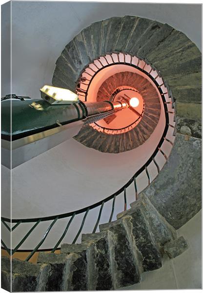 Lighthouse spiral Canvas Print by Howard Corlett
