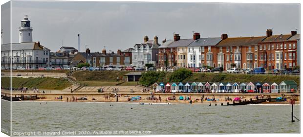 Southwold Seafront Canvas Print by Howard Corlett