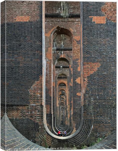 Ouse Valley Viaduct Canvas Print by Howard Corlett