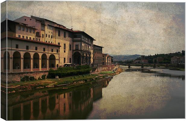 Arno River Canvas Print by Gary Miles