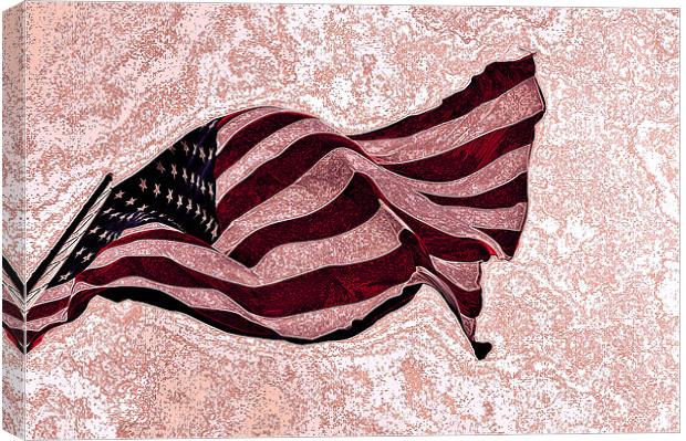 Old Glory Canvas Print by Coralena Watts