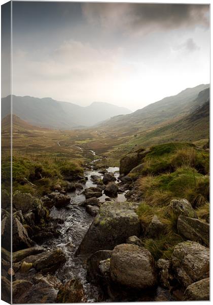 Down the Valley Canvas Print by Simon Wrigglesworth