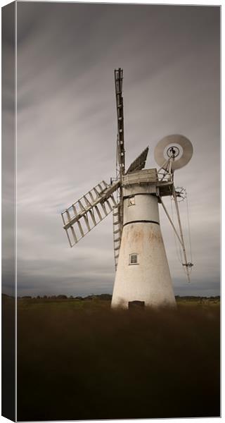Windward Windmill Canvas Print by Simon Wrigglesworth