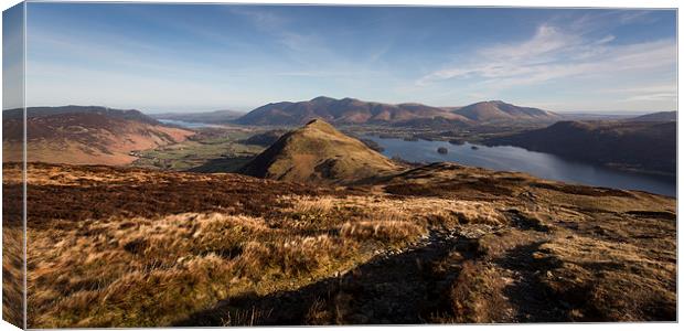 Derwentwater Fells Canvas Print by Simon Wrigglesworth