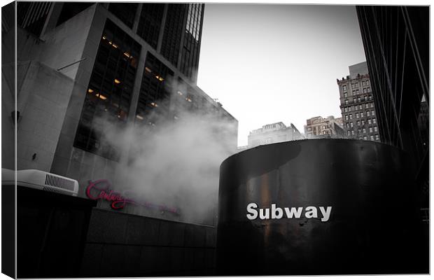 Subway - Century 21 Canvas Print by Simon Wrigglesworth