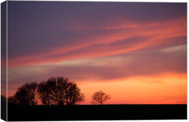 Afterglow Canvas Print by Simon Wrigglesworth