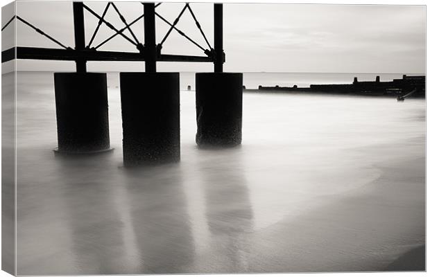 Support - Cromer Pier Canvas Print by Simon Wrigglesworth