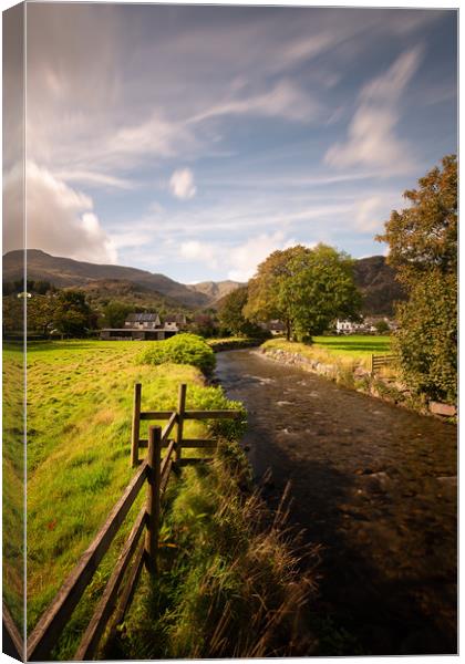 Autumn in Coniston Canvas Print by Simon Wrigglesworth