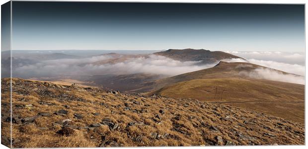 Mountain Tracks - Blencathra Canvas Print by Simon Wrigglesworth