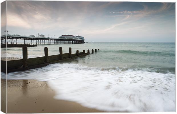 Seascape - Cromer Canvas Print by Simon Wrigglesworth