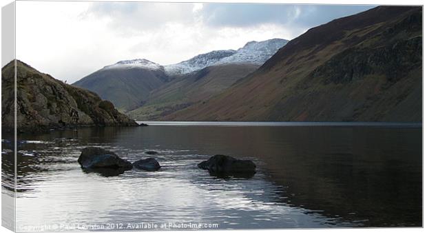 1.Wast Water (Winter) Canvas Print by Paul Leviston