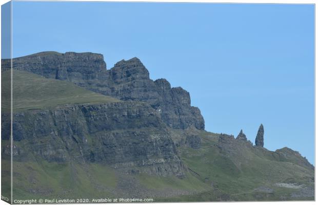 Old Man of Storr Canvas Print by Paul Leviston