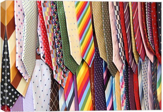Tie Rack Canvas Print by Will Black