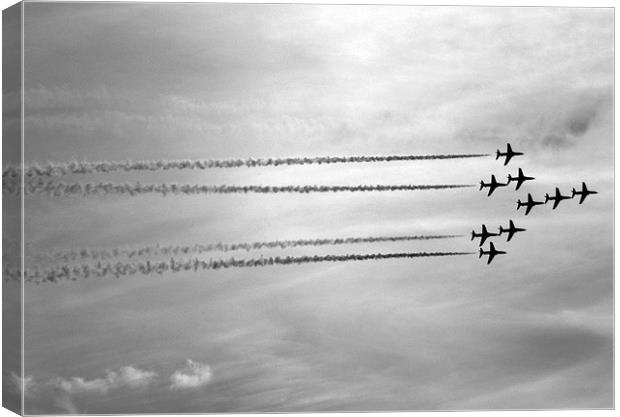 Red Arrows Canvas Print by andrew sessions