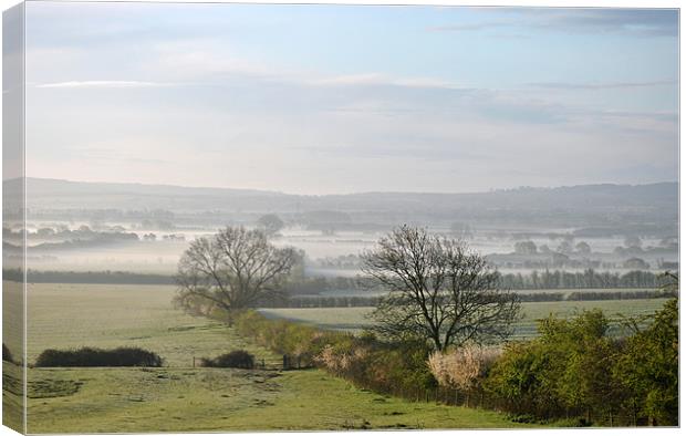 The Vale in the Spring Dawn Canvas Print by graham young