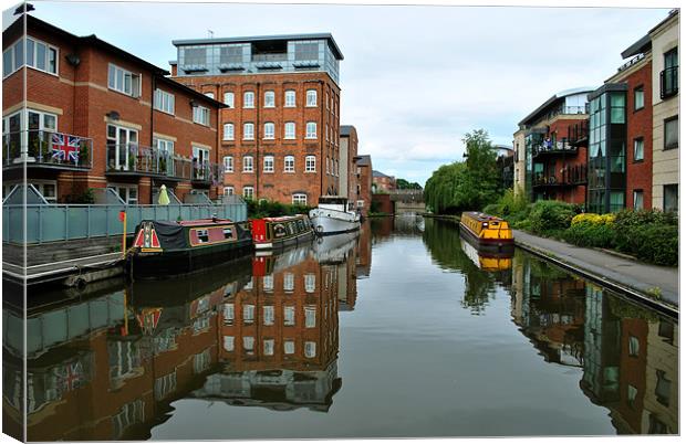 Canalside Regeneration Canvas Print by graham young