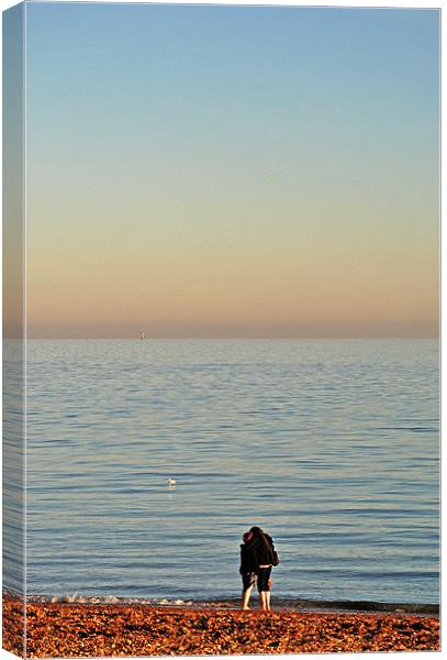 Together-Alone Canvas Print by graham young