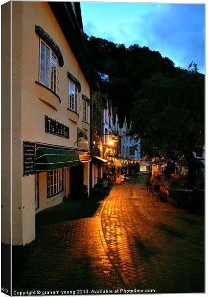 The Street, Lynmouth Canvas Print by graham young