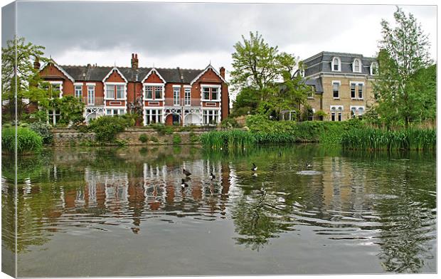 Kew Pond Canvas Print by graham young