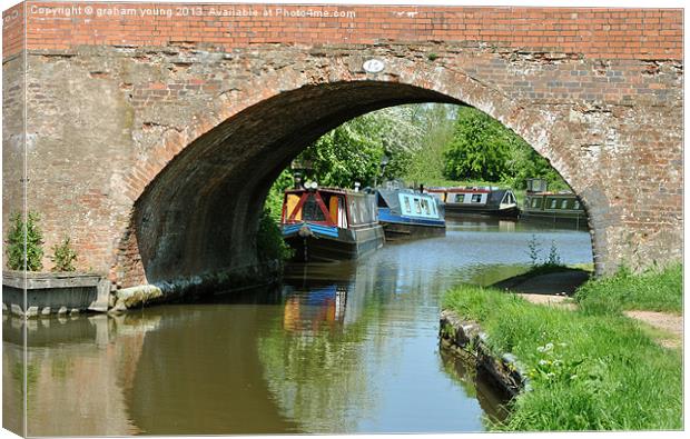 Bridge 60 at Alvechurch Canvas Print by graham young