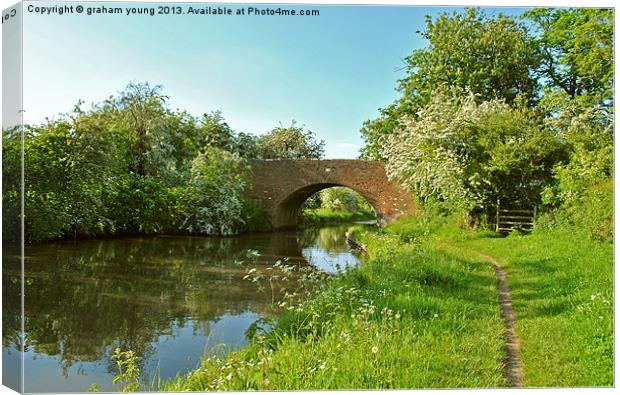 Newhouse Farm Bridge Canvas Print by graham young